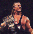 Owen Hart with the Intercontinental Title